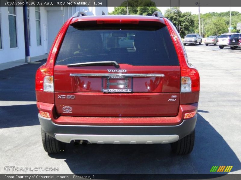 Ruby Red Metallic / Taupe 2007 Volvo XC90 3.2 AWD