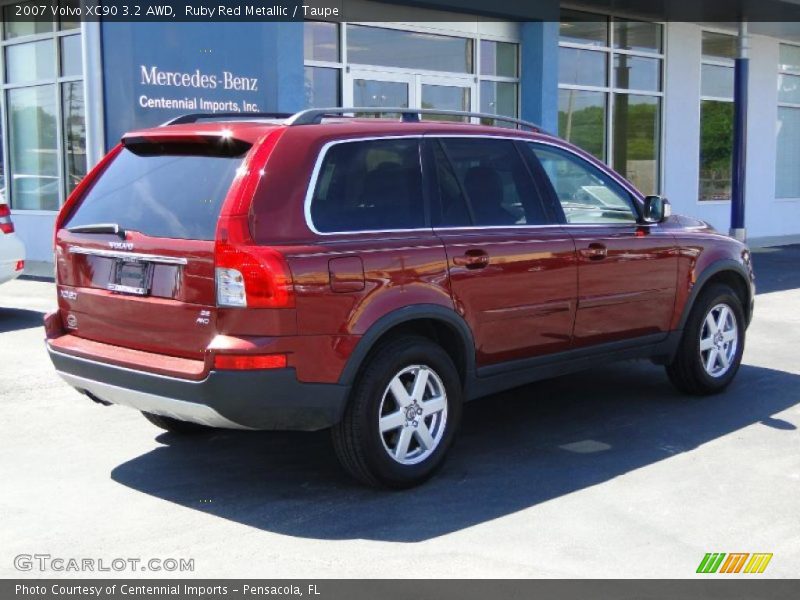 Ruby Red Metallic / Taupe 2007 Volvo XC90 3.2 AWD