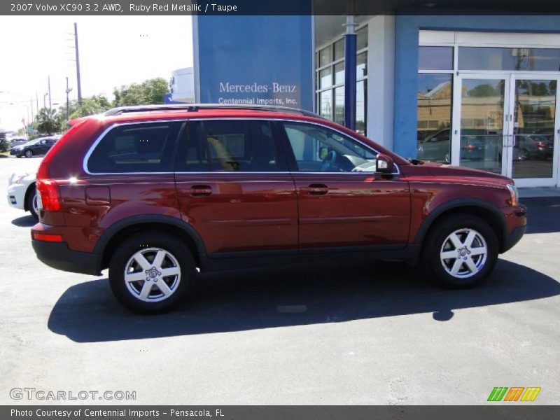 Ruby Red Metallic / Taupe 2007 Volvo XC90 3.2 AWD