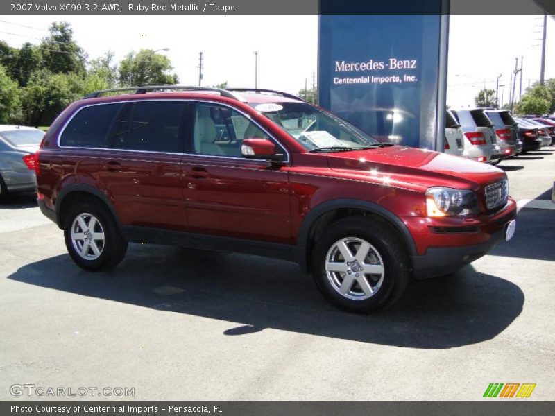 Ruby Red Metallic / Taupe 2007 Volvo XC90 3.2 AWD
