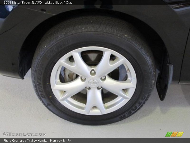 Wicked Black / Gray 2008 Nissan Rogue SL AWD