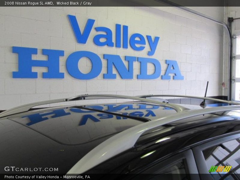 Wicked Black / Gray 2008 Nissan Rogue SL AWD