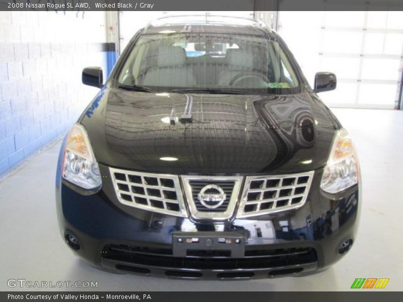 Wicked Black / Gray 2008 Nissan Rogue SL AWD