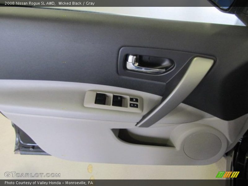 Wicked Black / Gray 2008 Nissan Rogue SL AWD