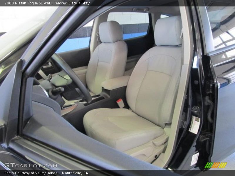 Wicked Black / Gray 2008 Nissan Rogue SL AWD