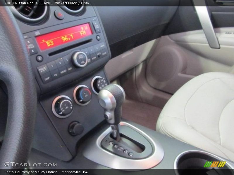 Wicked Black / Gray 2008 Nissan Rogue SL AWD