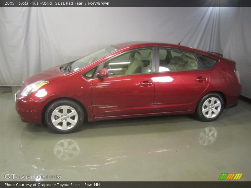 Salsa Red Pearl / Ivory/Brown 2005 Toyota Prius Hybrid