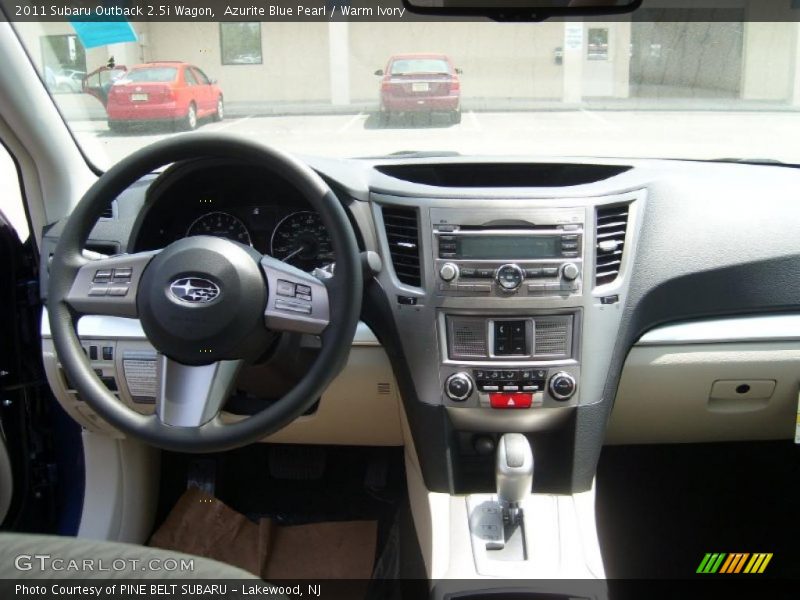 Azurite Blue Pearl / Warm Ivory 2011 Subaru Outback 2.5i Wagon