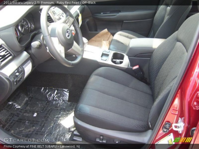Ruby Red Pearl / Off-Black 2011 Subaru Legacy 2.5i Premium