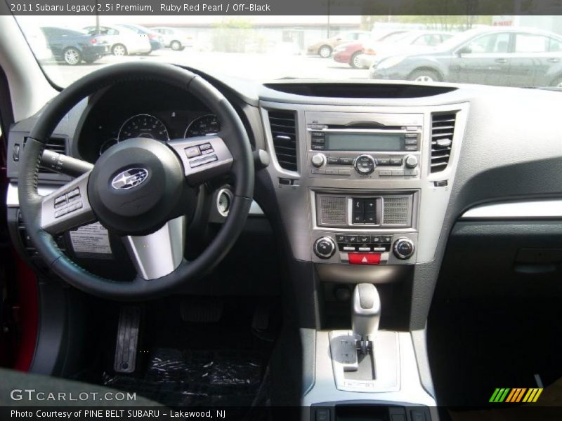 Ruby Red Pearl / Off-Black 2011 Subaru Legacy 2.5i Premium