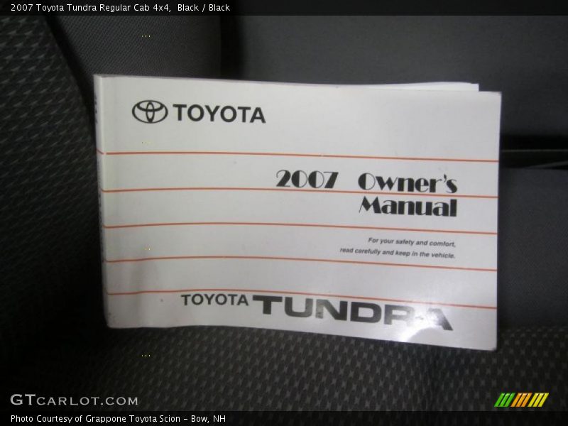 Black / Black 2007 Toyota Tundra Regular Cab 4x4
