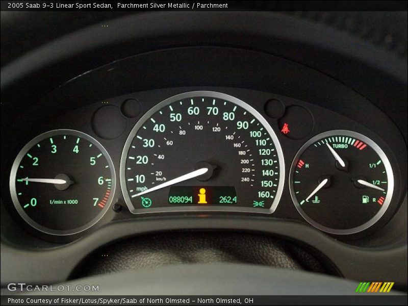  2005 9-3 Linear Sport Sedan Linear Sport Sedan Gauges