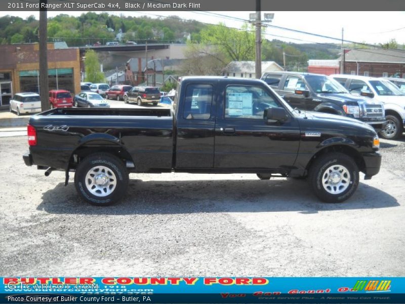 Black / Medium Dark Flint 2011 Ford Ranger XLT SuperCab 4x4