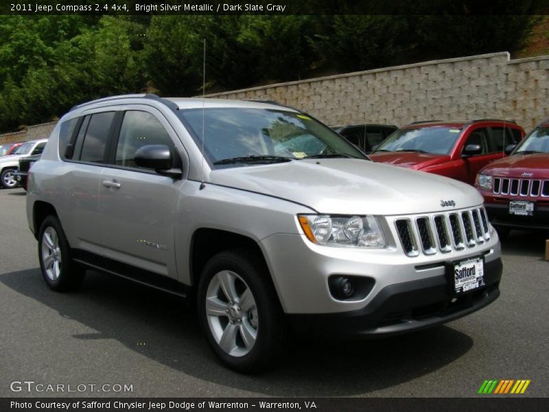 Bright Silver Metallic / Dark Slate Gray 2011 Jeep Compass 2.4 4x4