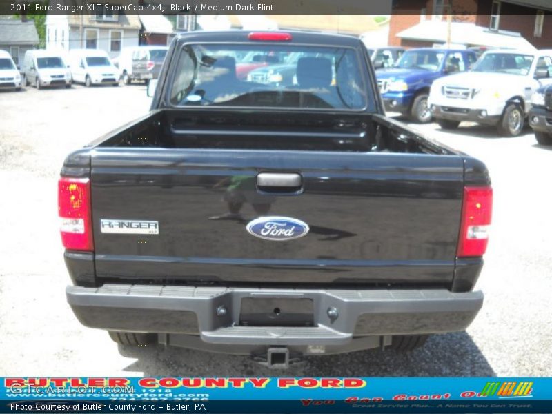 Black / Medium Dark Flint 2011 Ford Ranger XLT SuperCab 4x4