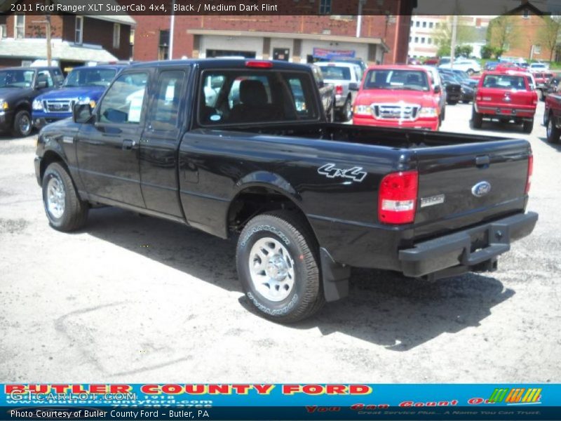 Black / Medium Dark Flint 2011 Ford Ranger XLT SuperCab 4x4