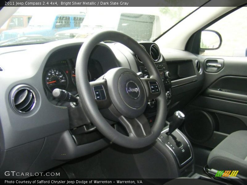 Bright Silver Metallic / Dark Slate Gray 2011 Jeep Compass 2.4 4x4