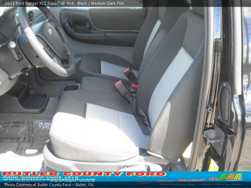 Black / Medium Dark Flint 2011 Ford Ranger XLT SuperCab 4x4