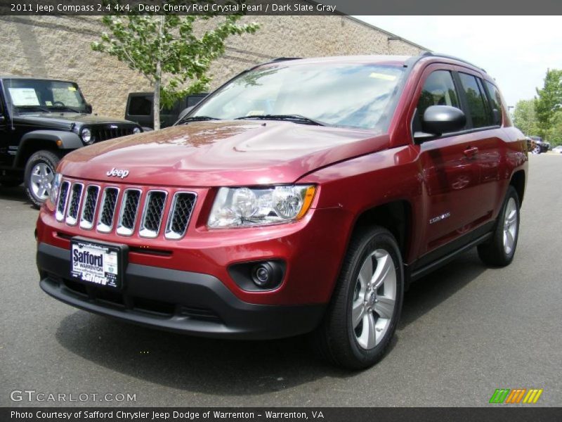 Deep Cherry Red Crystal Pearl / Dark Slate Gray 2011 Jeep Compass 2.4 4x4