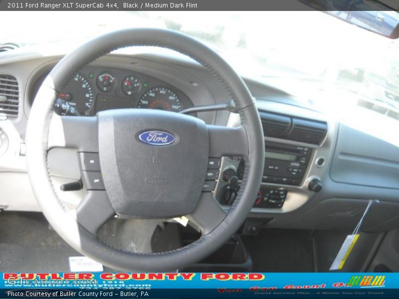 Black / Medium Dark Flint 2011 Ford Ranger XLT SuperCab 4x4