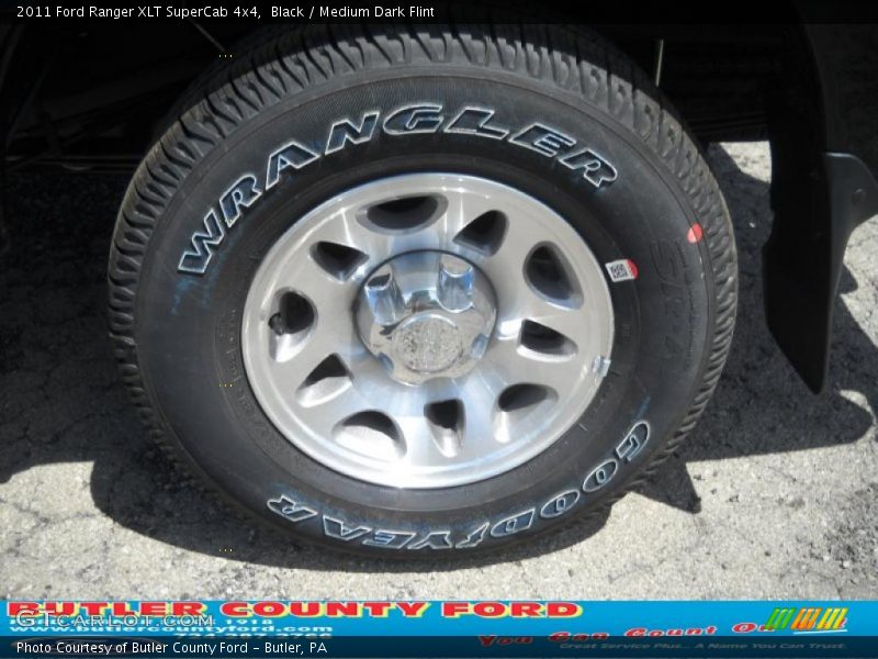 Black / Medium Dark Flint 2011 Ford Ranger XLT SuperCab 4x4