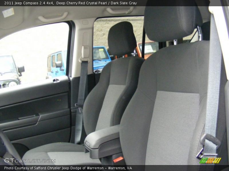 Deep Cherry Red Crystal Pearl / Dark Slate Gray 2011 Jeep Compass 2.4 4x4