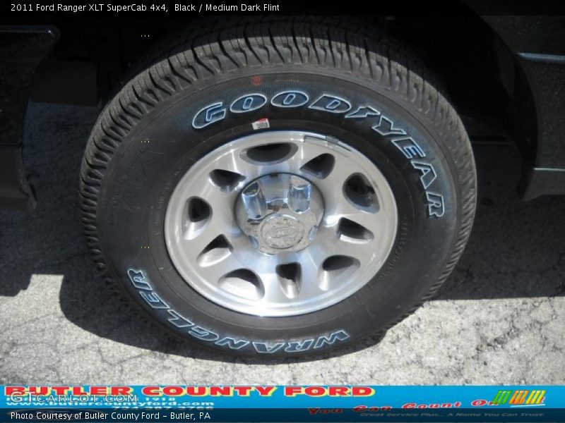 Black / Medium Dark Flint 2011 Ford Ranger XLT SuperCab 4x4