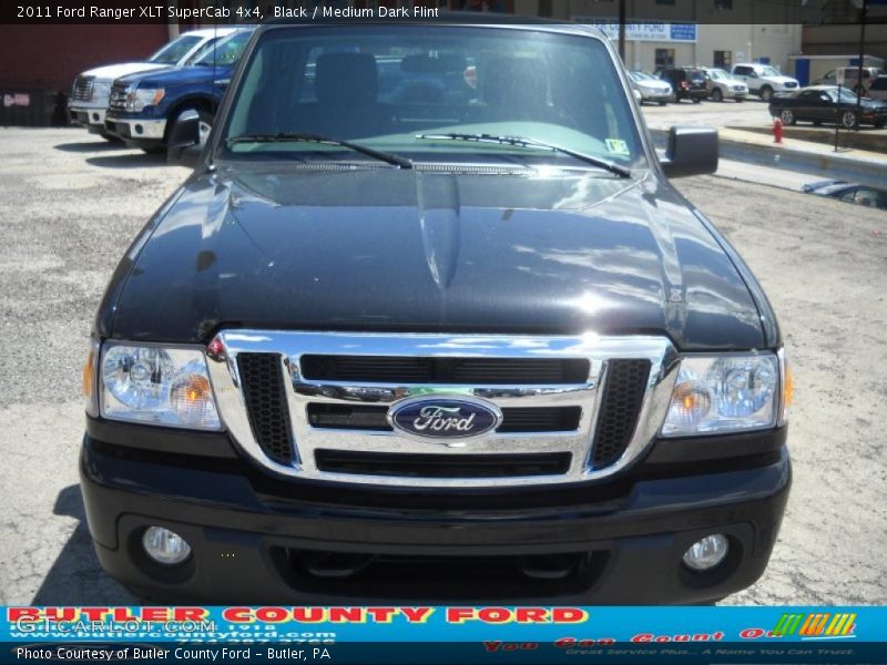 Black / Medium Dark Flint 2011 Ford Ranger XLT SuperCab 4x4
