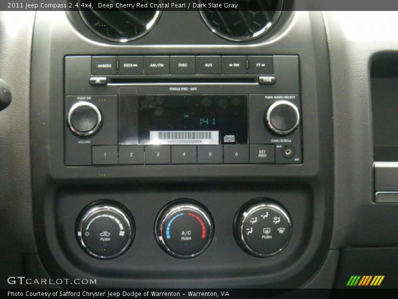 Deep Cherry Red Crystal Pearl / Dark Slate Gray 2011 Jeep Compass 2.4 4x4