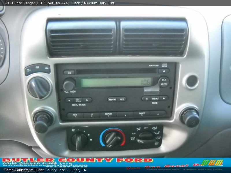Black / Medium Dark Flint 2011 Ford Ranger XLT SuperCab 4x4