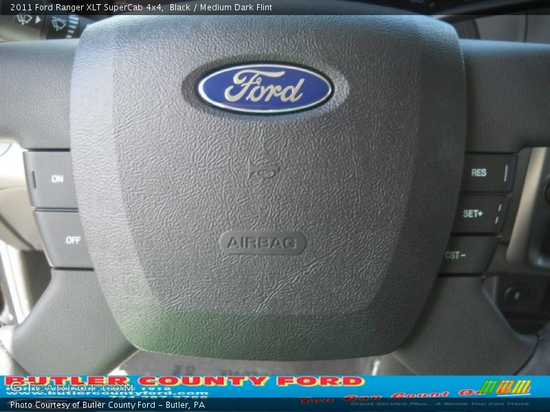 Black / Medium Dark Flint 2011 Ford Ranger XLT SuperCab 4x4