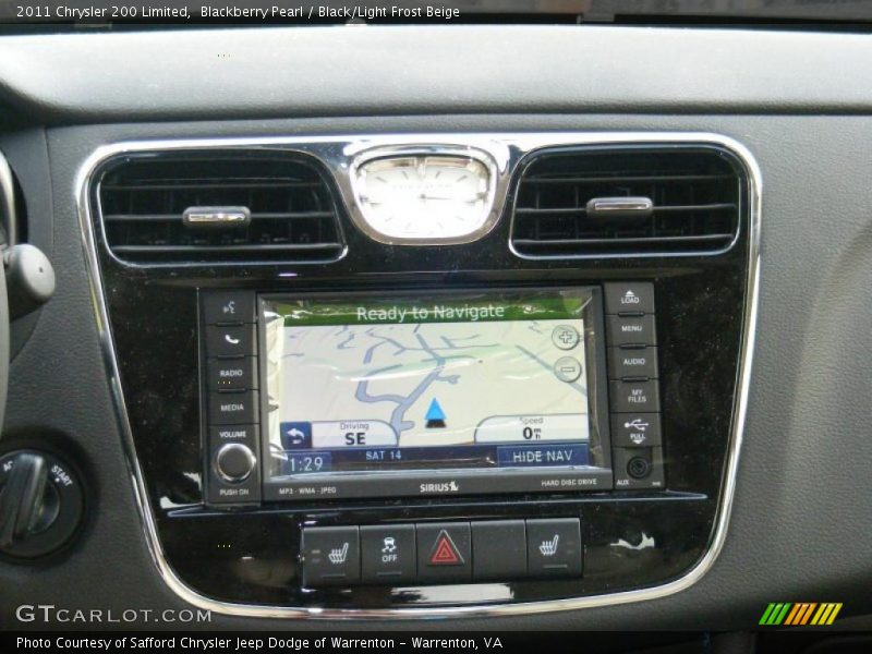 Blackberry Pearl / Black/Light Frost Beige 2011 Chrysler 200 Limited