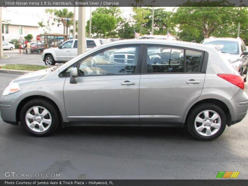 Brilliant Silver / Charcoal 2008 Nissan Versa 1.8 SL Hatchback