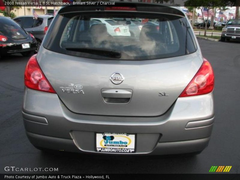 Brilliant Silver / Charcoal 2008 Nissan Versa 1.8 SL Hatchback