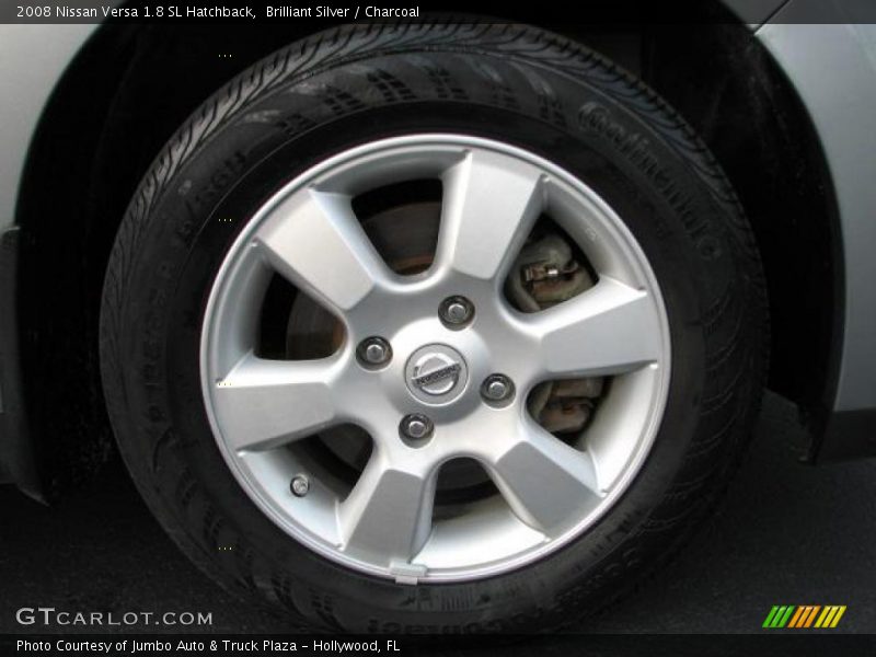 Brilliant Silver / Charcoal 2008 Nissan Versa 1.8 SL Hatchback