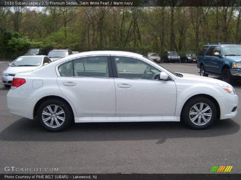Satin White Pearl / Warm Ivory 2010 Subaru Legacy 2.5i Premium Sedan