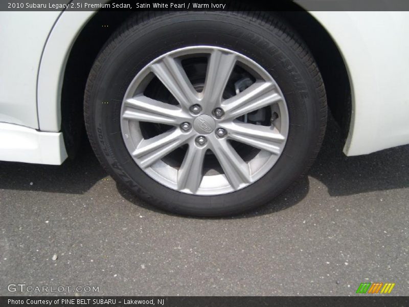 Satin White Pearl / Warm Ivory 2010 Subaru Legacy 2.5i Premium Sedan