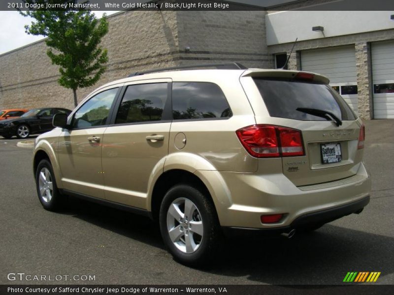 White Gold Metallic / Black/Light Frost Beige 2011 Dodge Journey Mainstreet