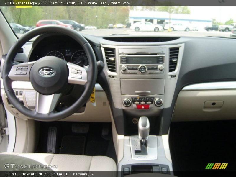Satin White Pearl / Warm Ivory 2010 Subaru Legacy 2.5i Premium Sedan