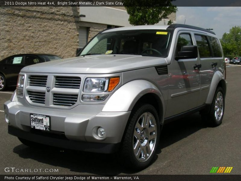 Bright Silver Metallic / Dark Slate Gray 2011 Dodge Nitro Heat 4x4