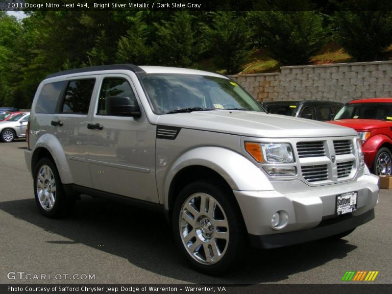 Bright Silver Metallic / Dark Slate Gray 2011 Dodge Nitro Heat 4x4