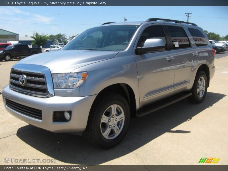 Silver Sky Metallic / Graphite Gray 2011 Toyota Sequoia SR5