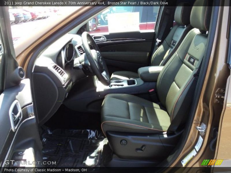  2011 Grand Cherokee Laredo X 70th Anniversary 4x4 Black/Dark Olive Interior