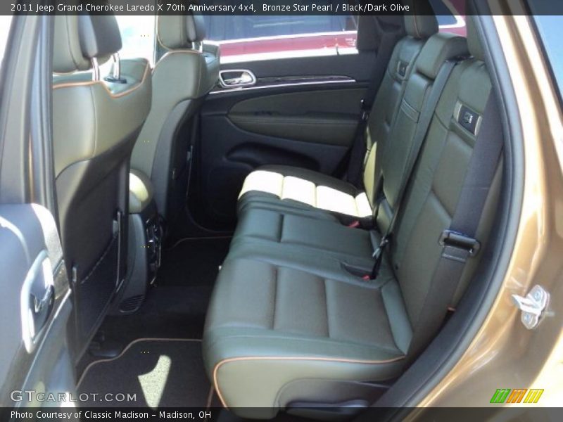  2011 Grand Cherokee Laredo X 70th Anniversary 4x4 Black/Dark Olive Interior