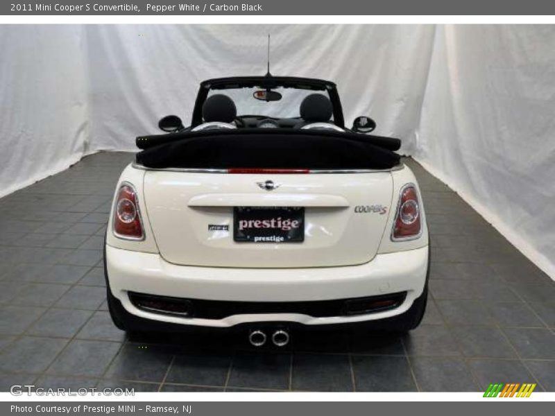 Pepper White / Carbon Black 2011 Mini Cooper S Convertible