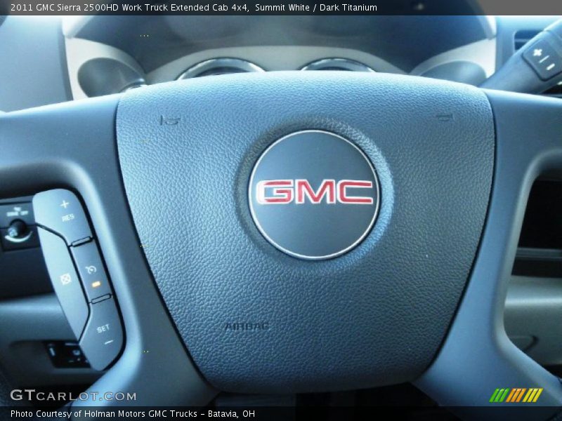 Summit White / Dark Titanium 2011 GMC Sierra 2500HD Work Truck Extended Cab 4x4