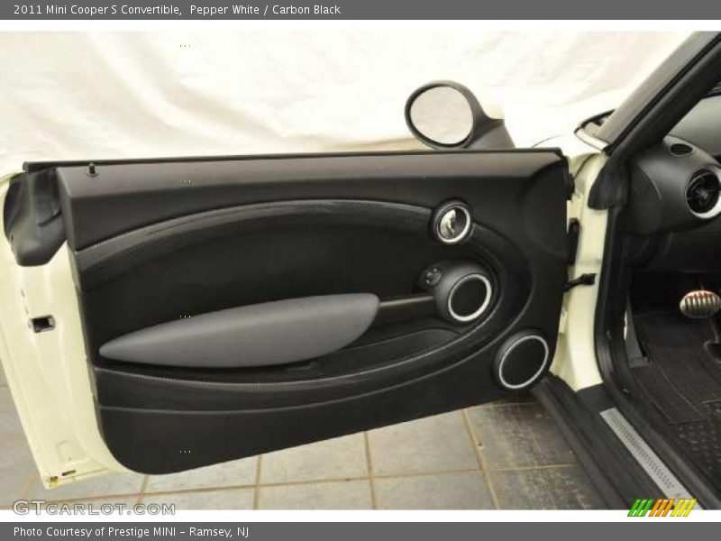 Pepper White / Carbon Black 2011 Mini Cooper S Convertible