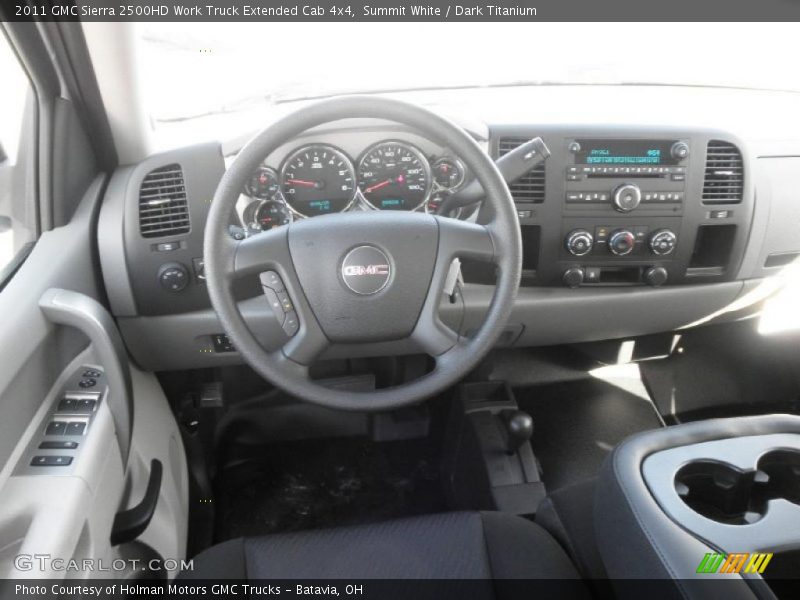 Summit White / Dark Titanium 2011 GMC Sierra 2500HD Work Truck Extended Cab 4x4