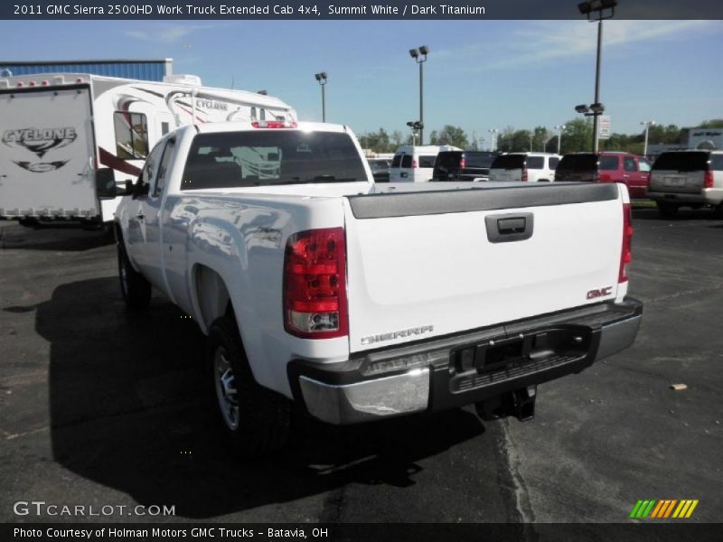 Summit White / Dark Titanium 2011 GMC Sierra 2500HD Work Truck Extended Cab 4x4