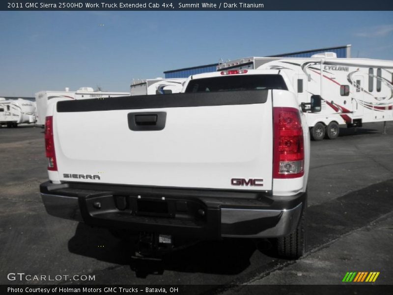 Summit White / Dark Titanium 2011 GMC Sierra 2500HD Work Truck Extended Cab 4x4